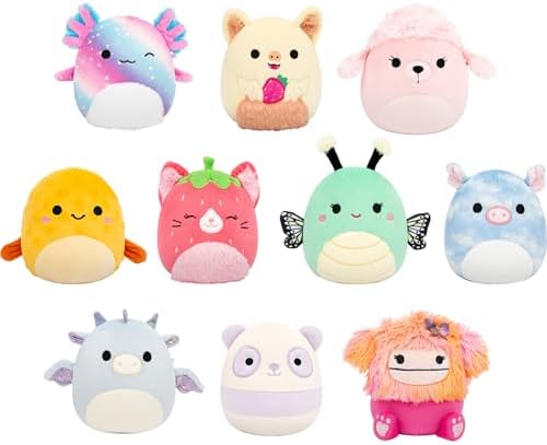 Squishmallows 10-Pack Plush Set - Official Jazwares