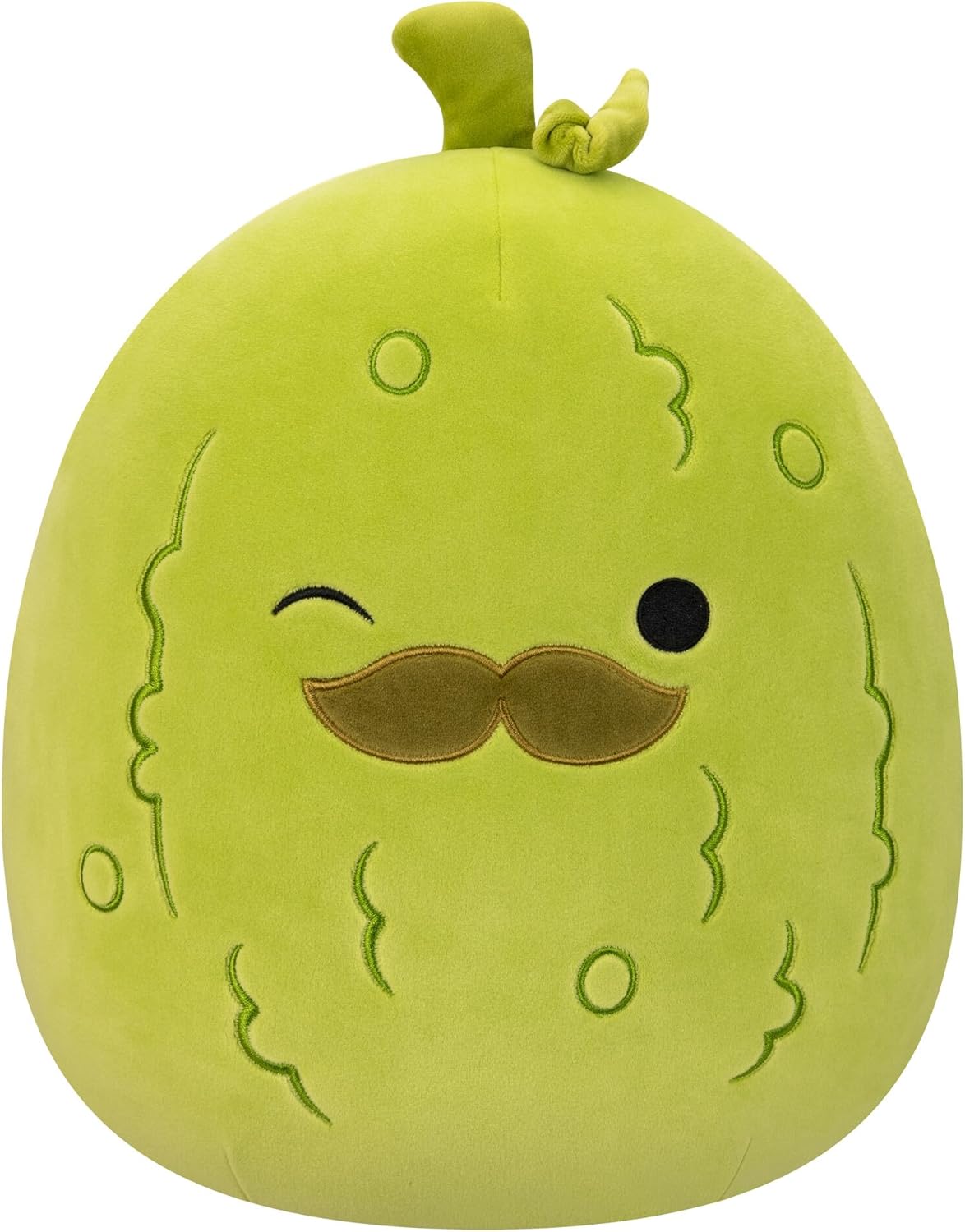 Squishmallows 12-Inch Charles Pickle Plush with Mustache