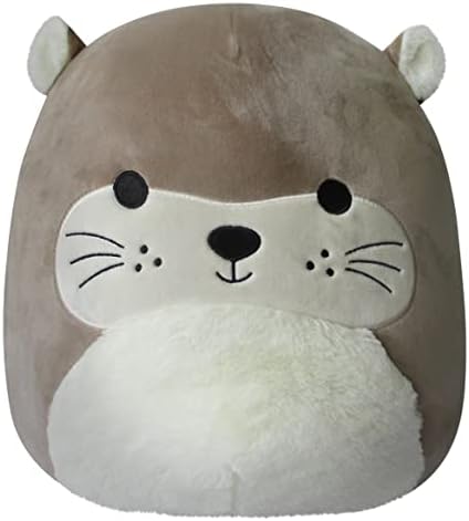 Squishmallows 14-Inch Rie Brown Otter Plush Toy with Fuzzy