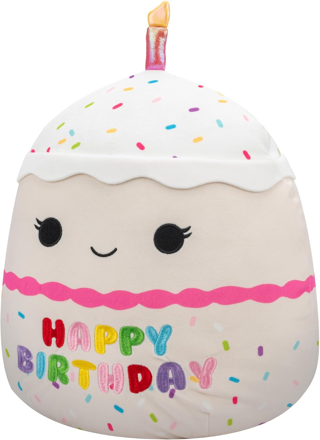 Squishmallows 14" Lyla Birthday Cake Plush with Rainbow