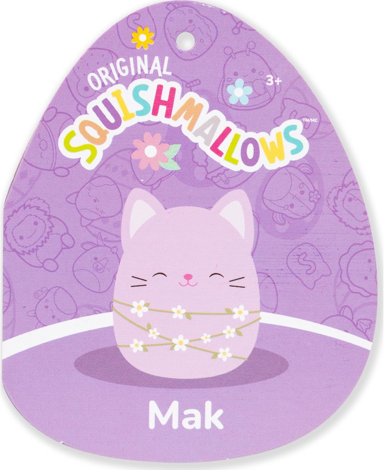 Squishmallows 8" Mak The Lavender Cat Easter Plush Toy