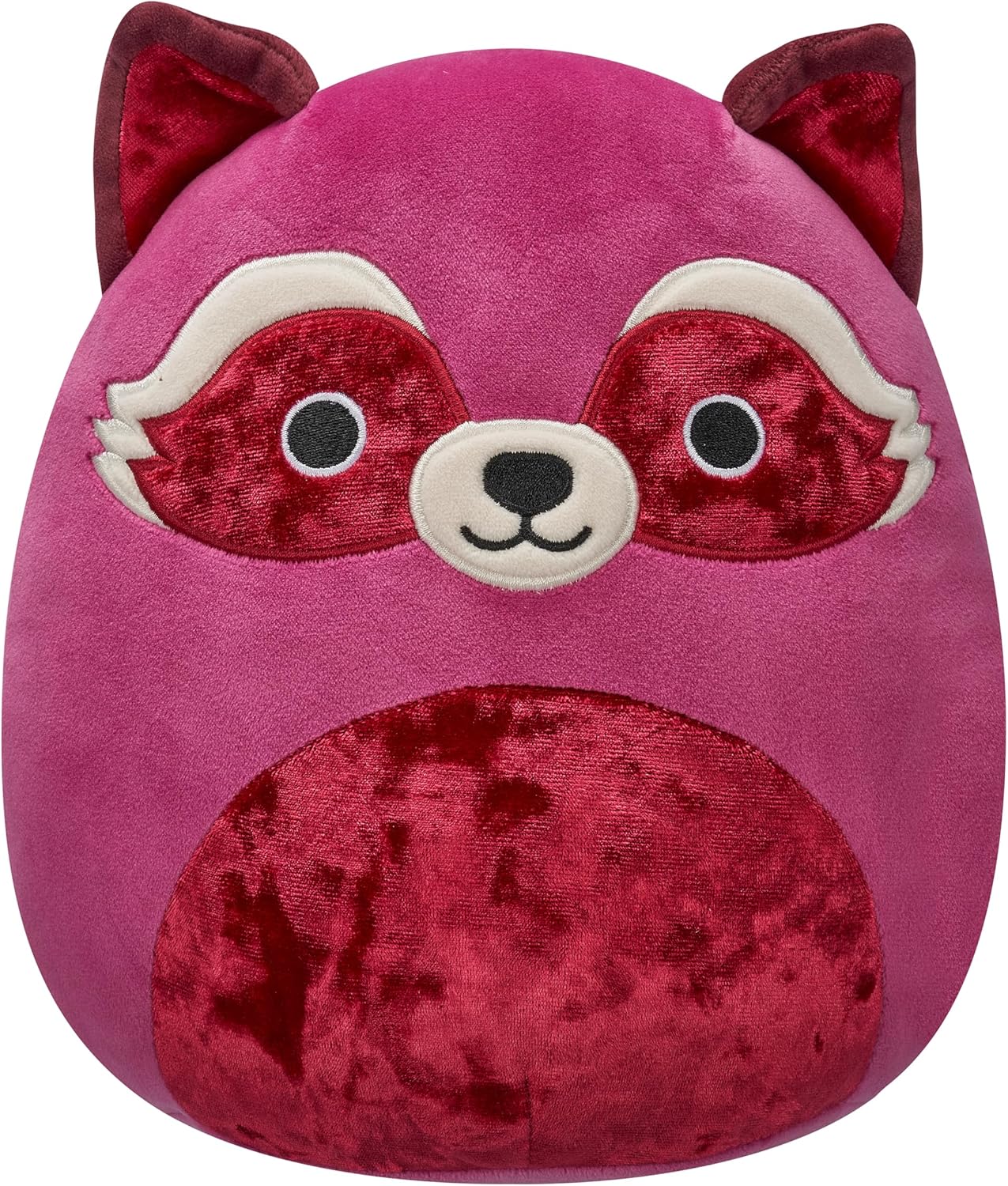 Squishmallows 8in Olivieri Maroon Raccoon Plush with Velvet