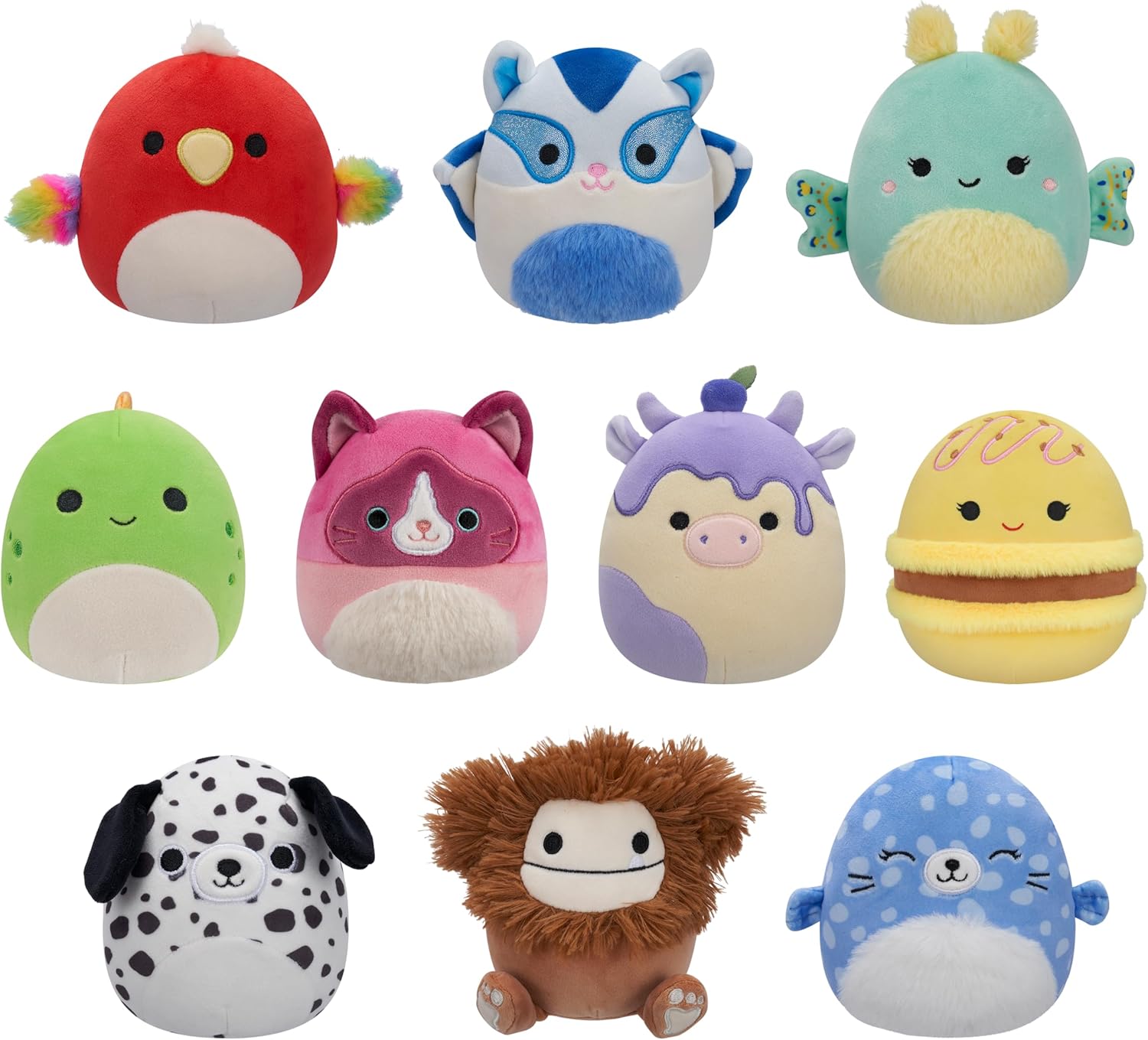 Squishmallows Official 5-inch 10-Pack Plush Toy Set