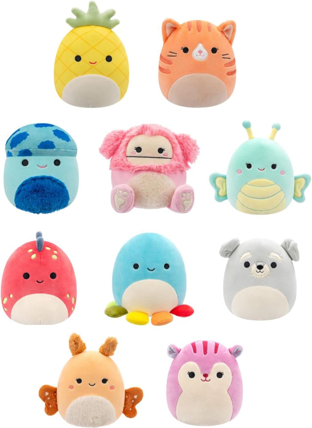 Squishmallows Official 5-Inch Plush 10-Pack with Gigi &
