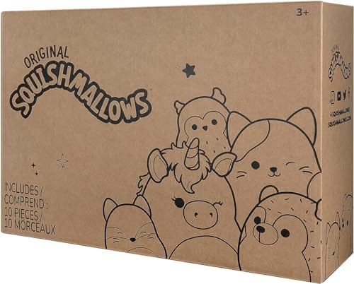 Squishmallows Official 5-Inch Plush 10-Pack with Gigi &