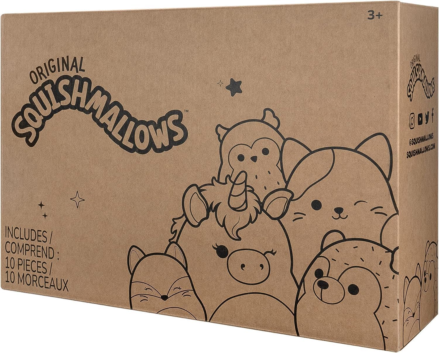 Squishmallows Official 5-Inch Plush 10-Pack with Gigi &
