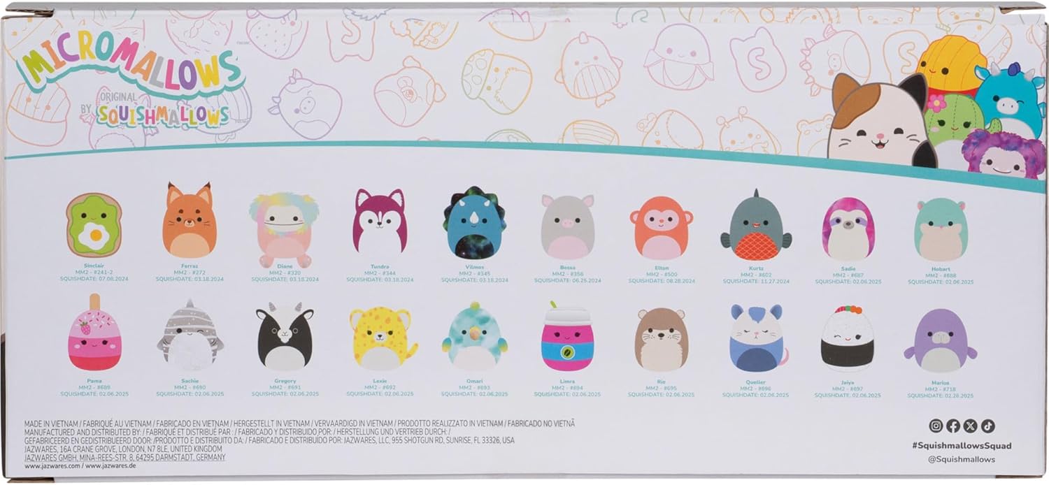 Squishmallows Original Micromallows 2.5" Plush 20-Pack