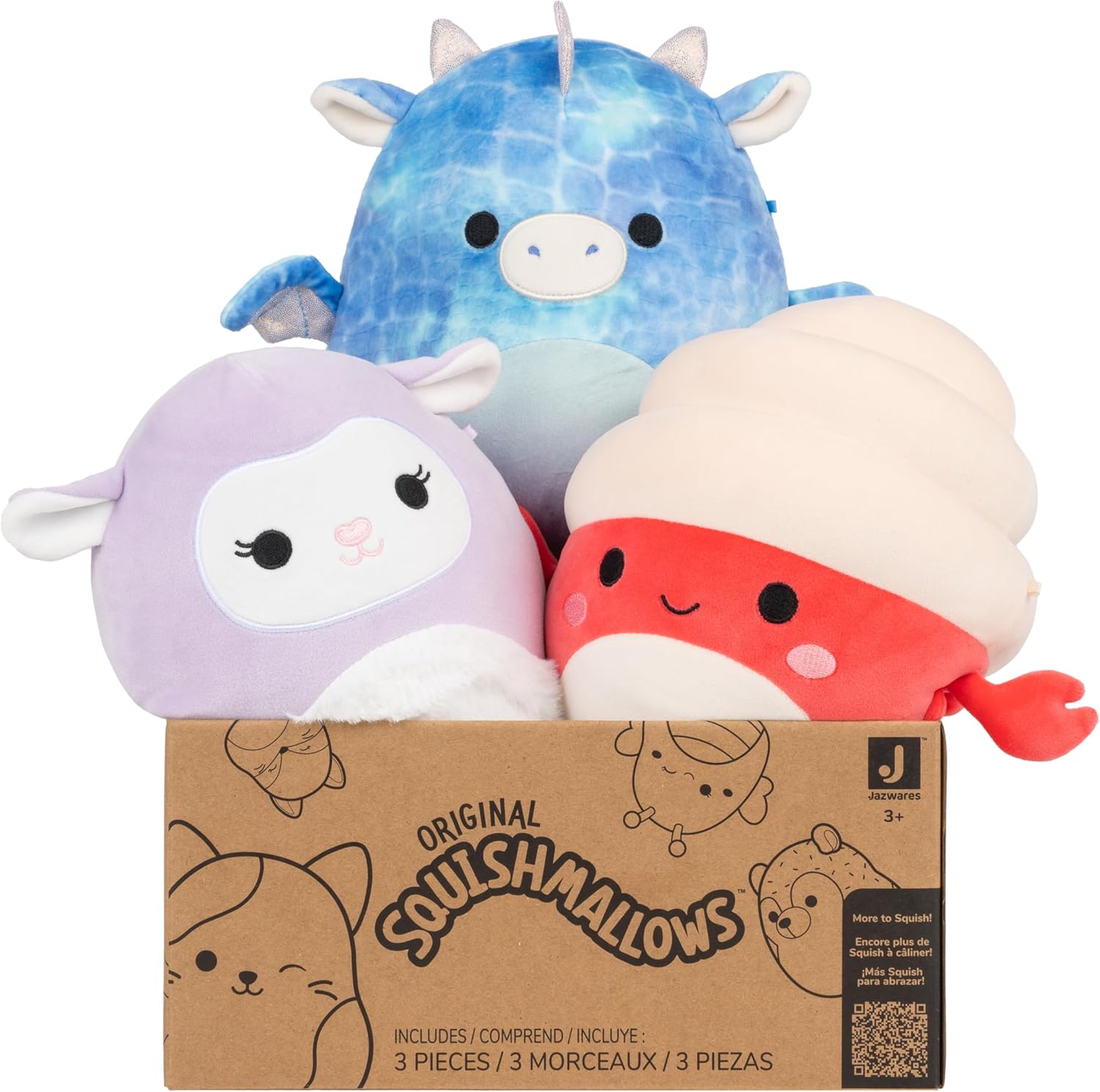 Squishmallows Original Mystery 3-Pack (8-Inch) Medium